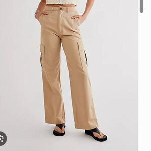 BOYISH The Cobain Cargo Pants Pockets Women's sz 24 High Rise Pockets Wide Leg